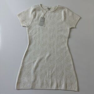 [Malbon Golf] Short Sleeve Poppy Dress (Woman) - White Size Large NWT